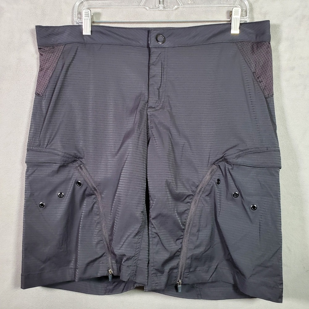 Oakley Cargo Cycling Shorts Mens L Gray Padded Performance MTB Gorpcore Y2K VTG